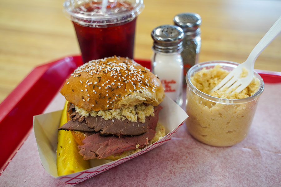 Beef on Weck at Charlie the Butcher's Kitchen in Buffalo, NY