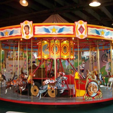 Horse Carousel at Herschell Carousel Museum