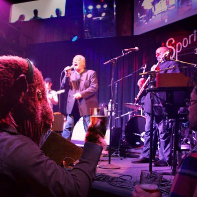 Band playing at Sportsmen’s Tavern