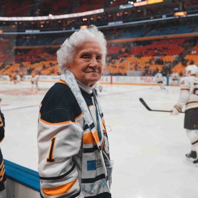 Anna Szczepanski at a Sabres game